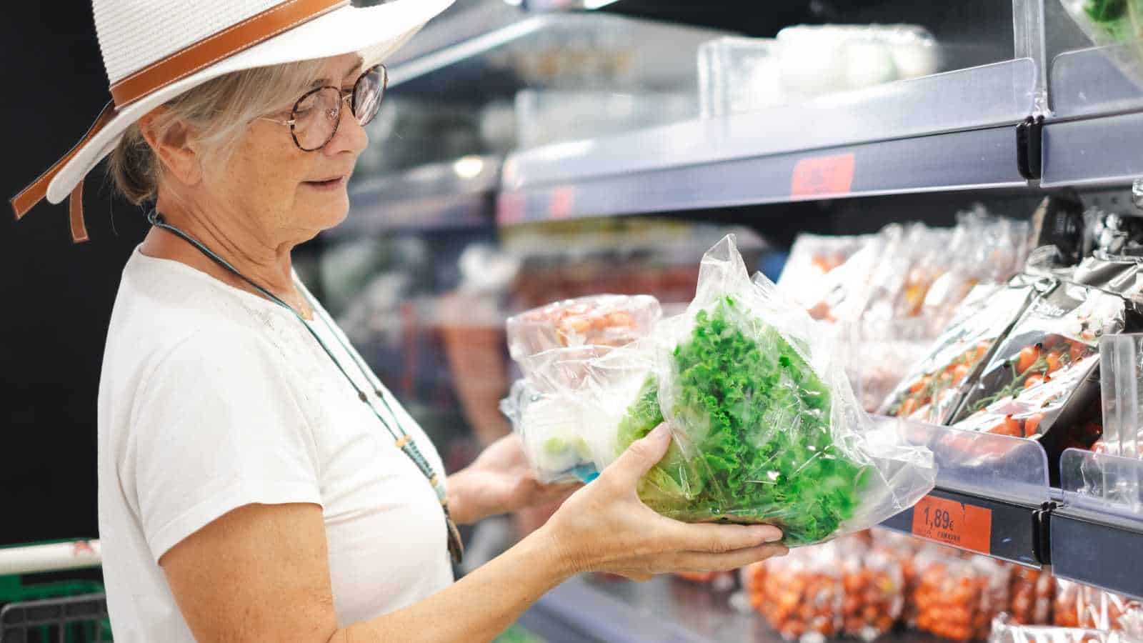 retiree looking at hiked prices