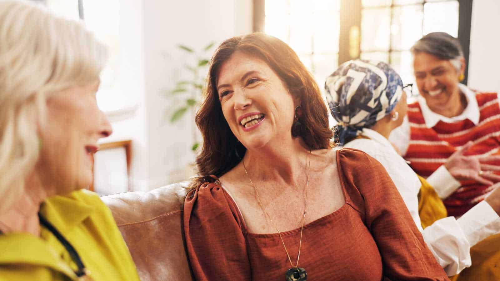 Old women laughing