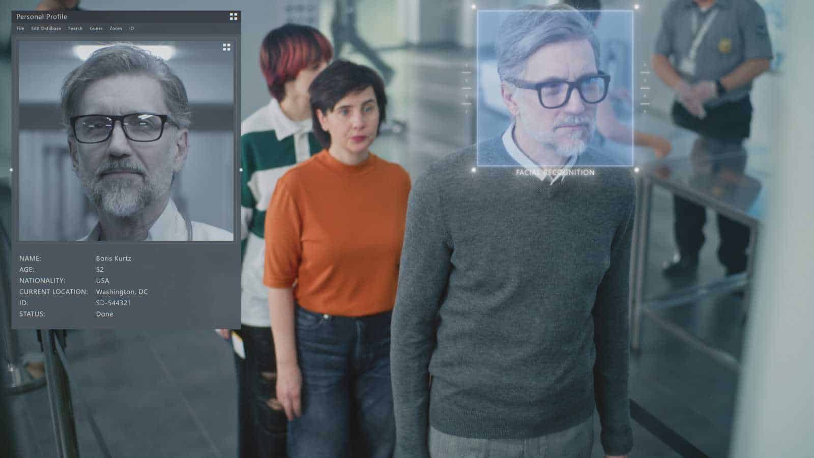 Biometrics at airport security checkpoint