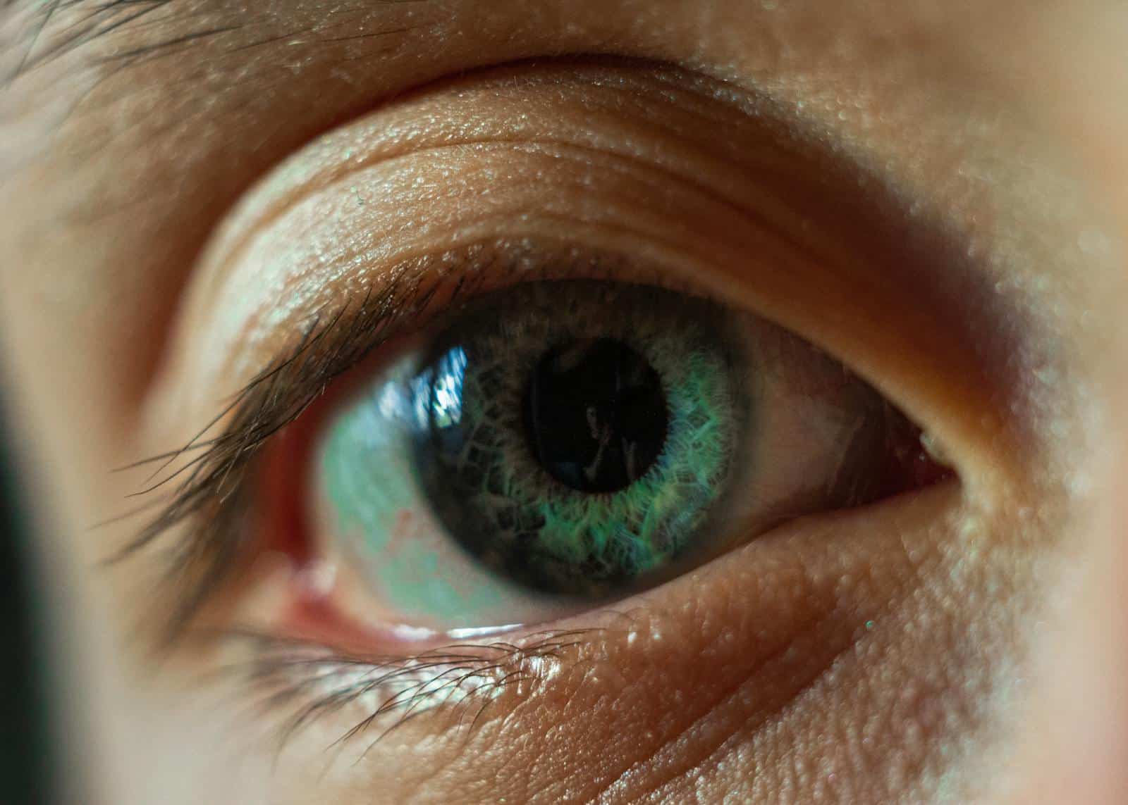 Detailed macro photo capturing the intricate details of a human eye.