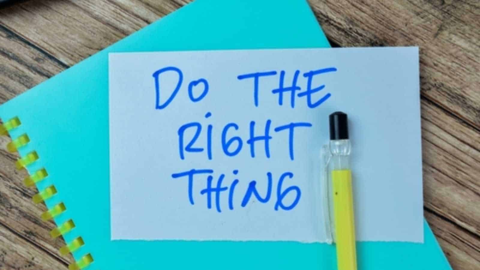 phrases people with high moral character use every day