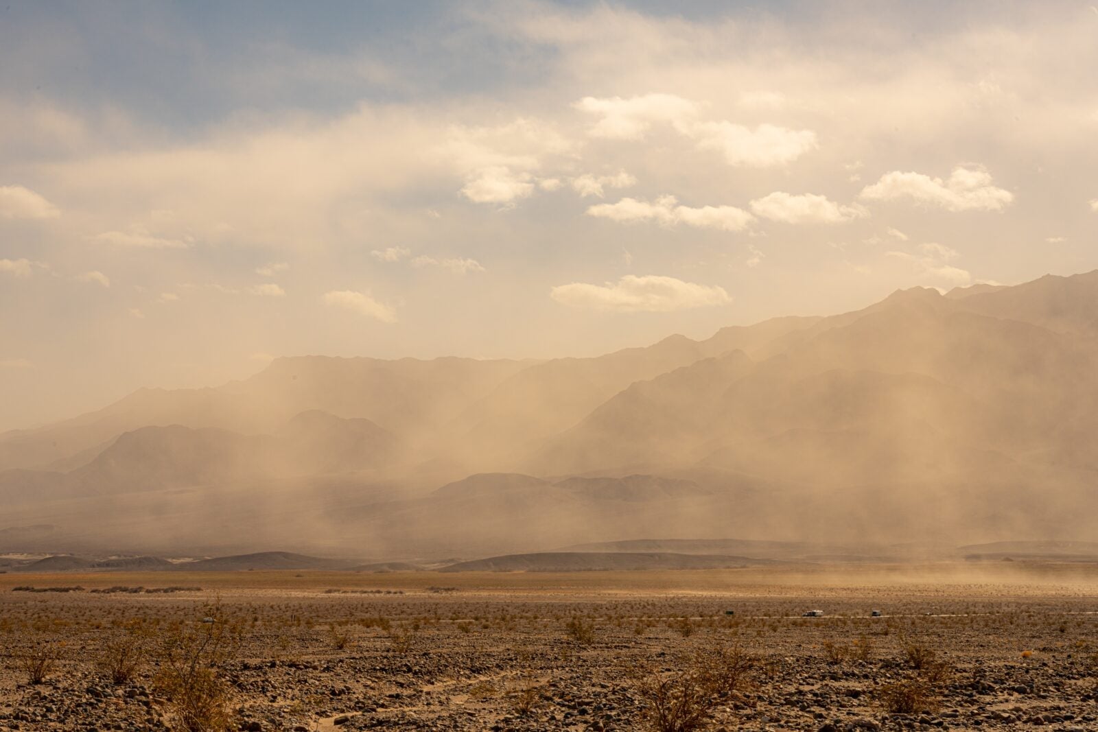 Plastic dust rides the air