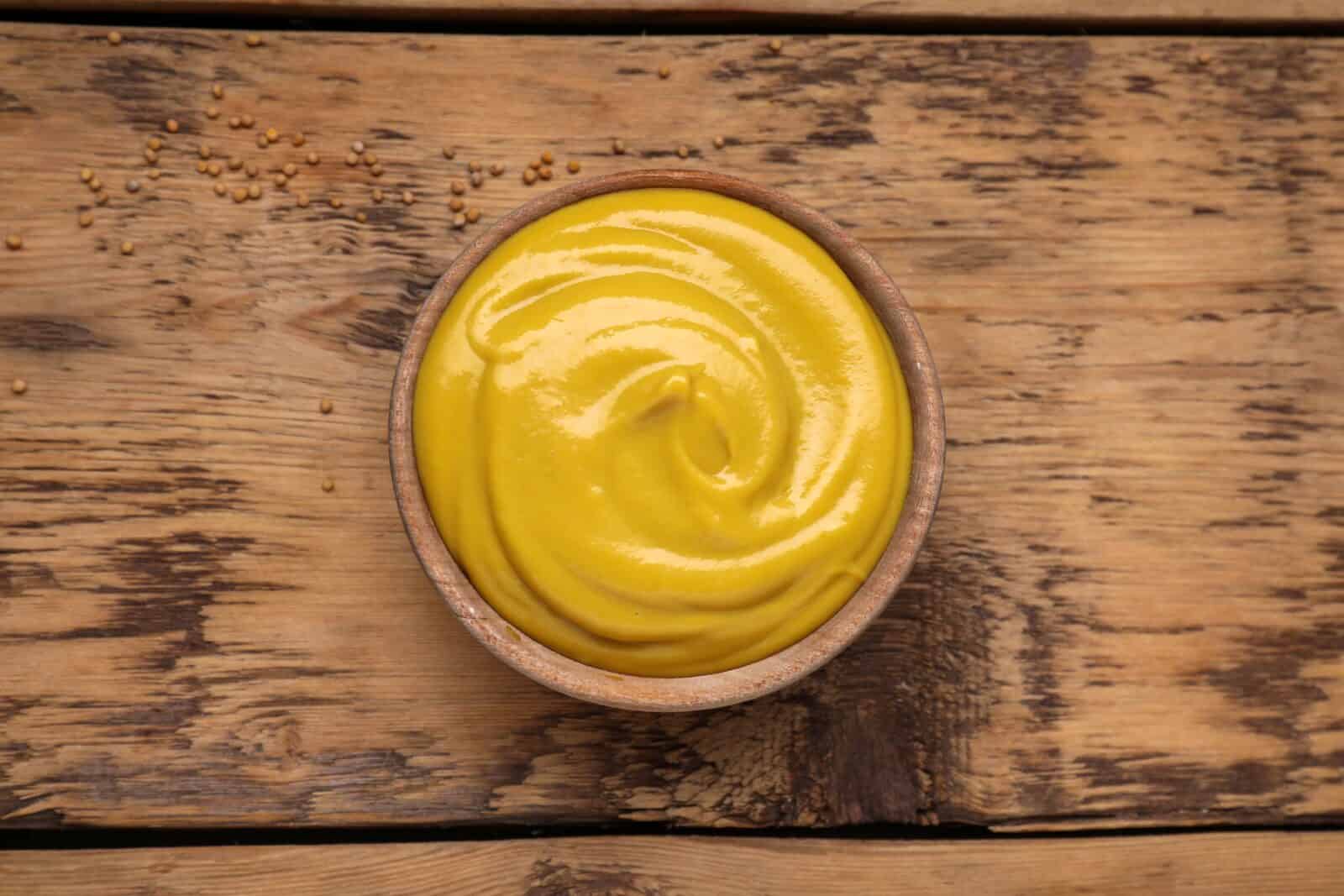 Mustard in a bowl