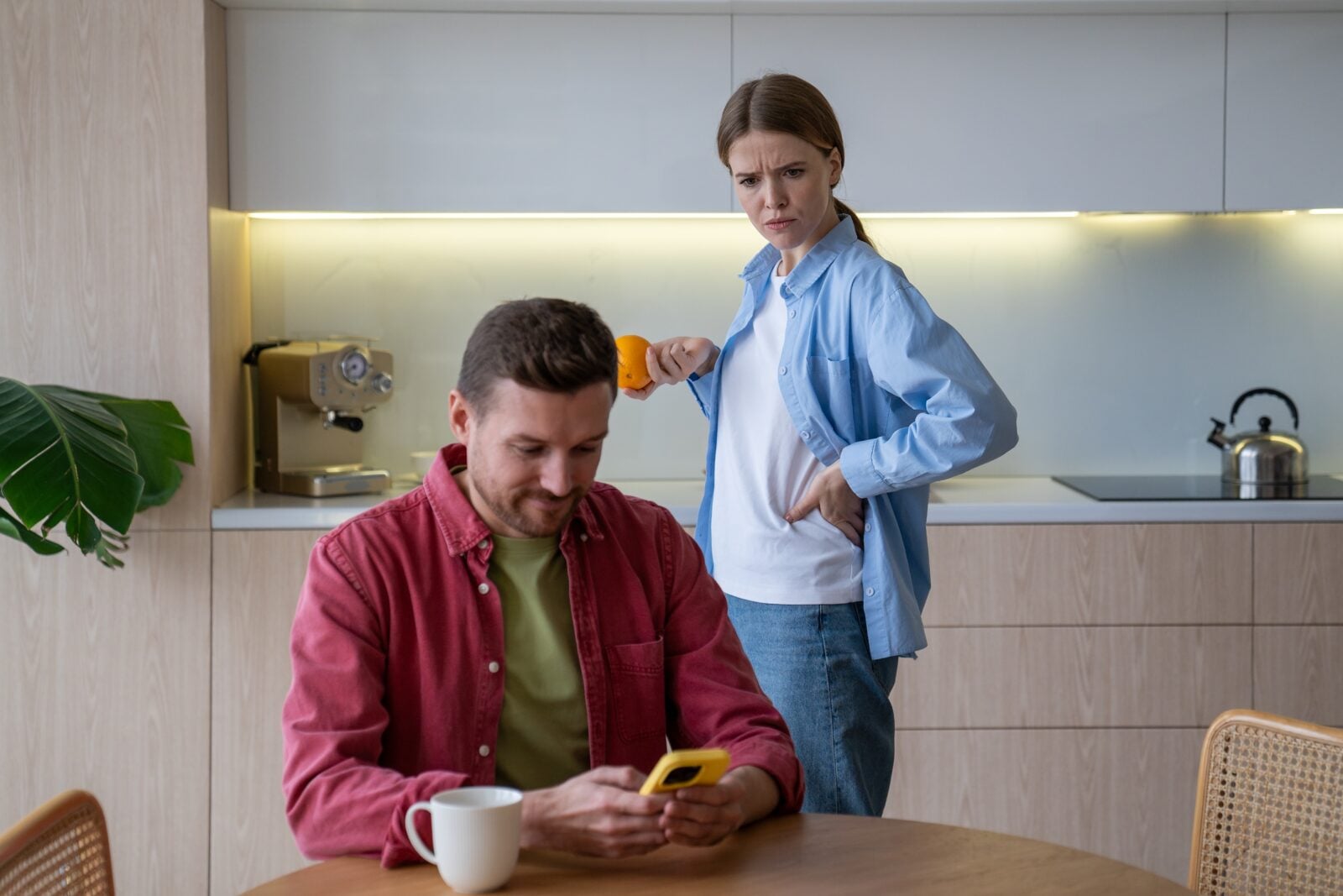 woman ignoring man boundaries
