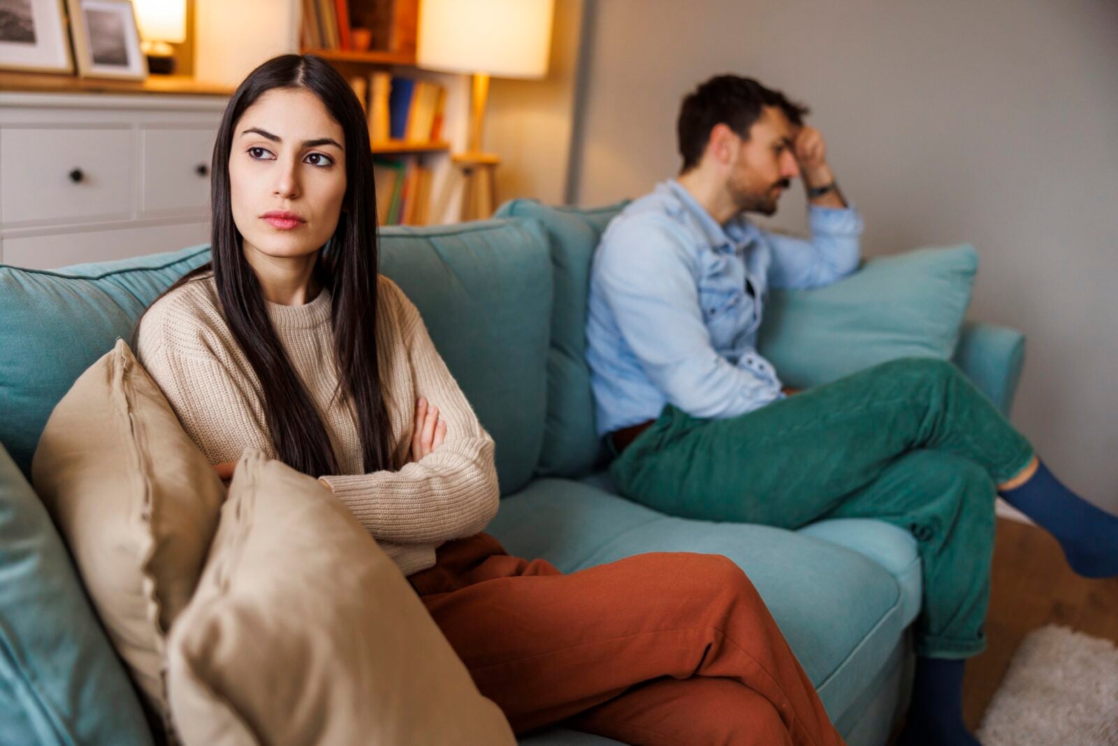 Woman in thought about her relationship