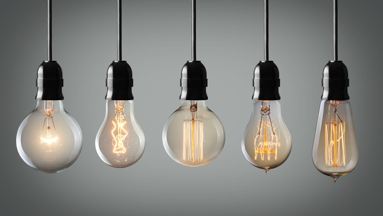 Light bulbs pushed back darkness