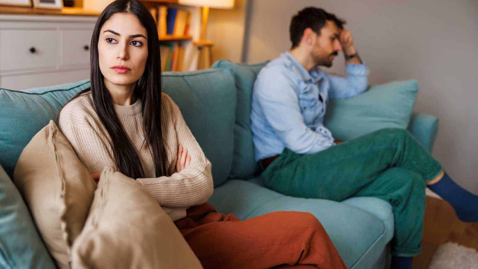couple in silence