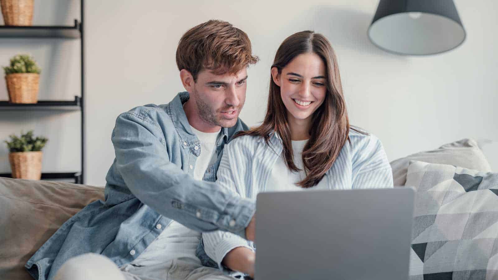 couple on laptop