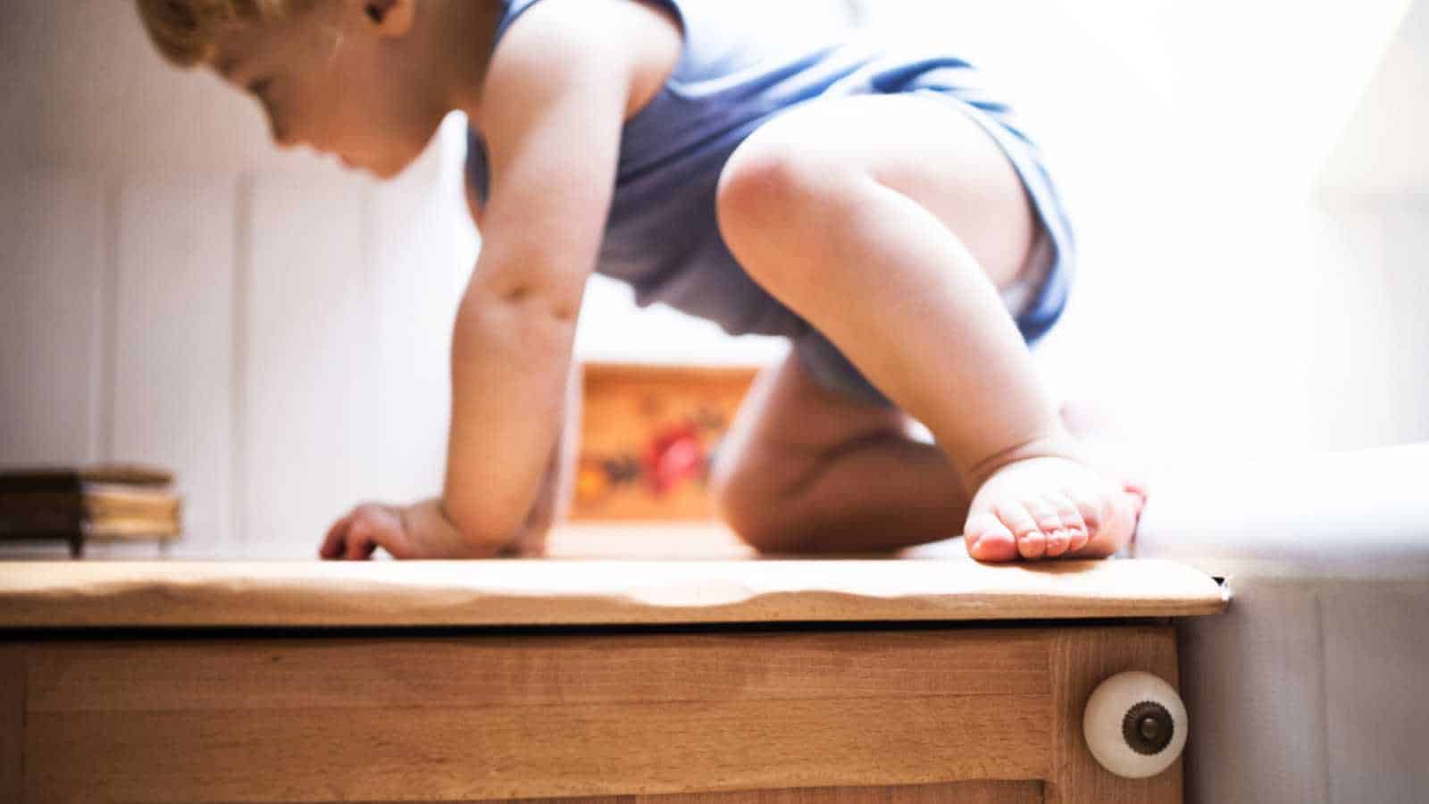 A new mom is torn between protecting her toddler and letting her learn the hard way